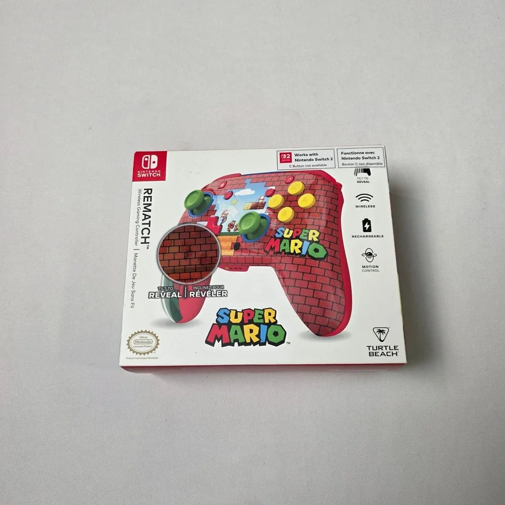 Turtle Beach REMATCH Wireless Controller Nintendo Switch Super Mario Bricks Red